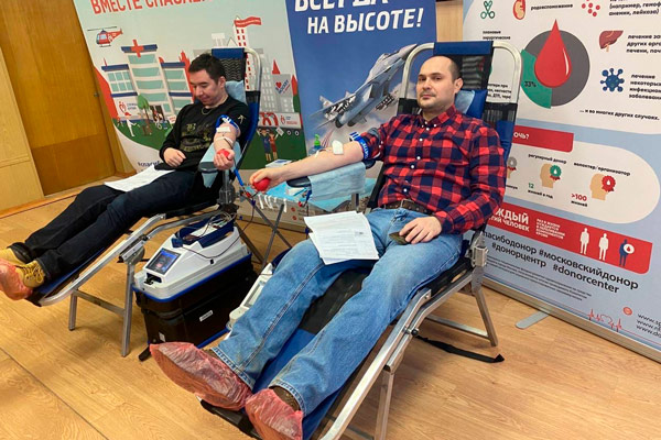 Московские машиностроители завода имени В.В. Чернышева поучаствовали в донорском марафоне